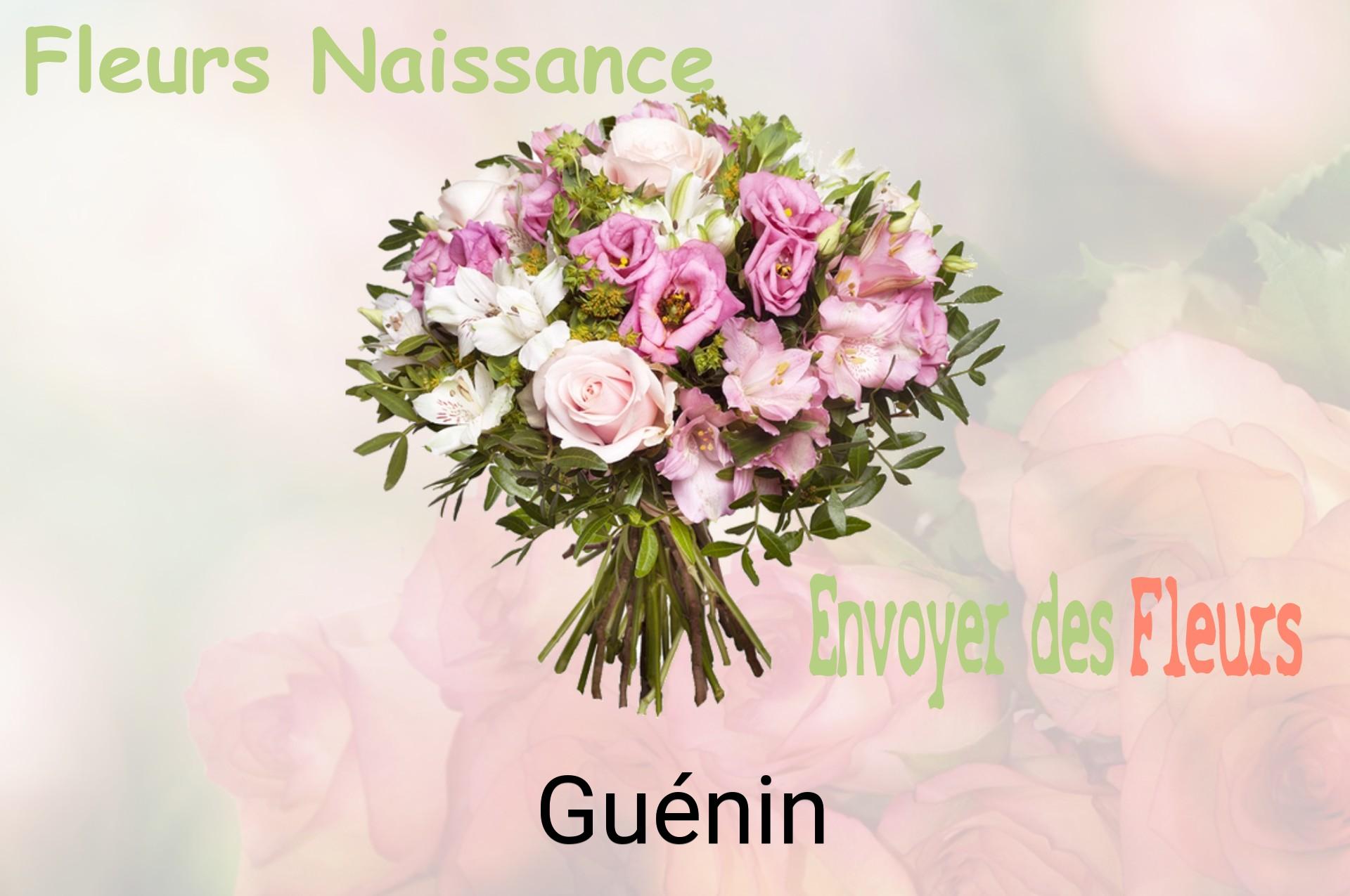 Bouquet de fleurs de naissance livré à Guénin